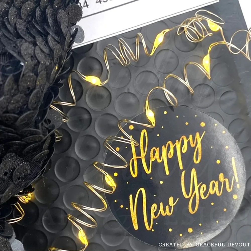 Happy New Year! - 2" (inches) (48ct.) Stickers - Picture 2 of 3